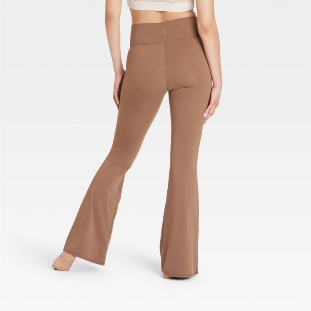 Women's Crossover Flare Leggings - JoyLab™ Brown new - Picture 2 of 5